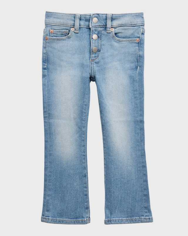 Girl's Claire Toddler Bootcut Denim Jeans, Size 4-6